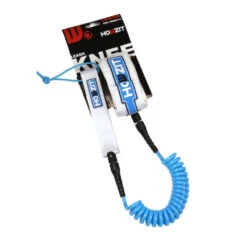 LEASH DE SUP HOWZIT DOWNWIND COIL BLANC/BLEU 6' -FANATIC || Starboard || JOBE Soldes Boutique leash de sup howzit downwind coil blanc bleu 6 1 2
