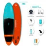 PADDLE GONFLABLE AQUA DESIGN LUCKEY 10.2 -FANATIC || Starboard || JOBE Soldes Boutique paddle gonflable aqua design luckey 102