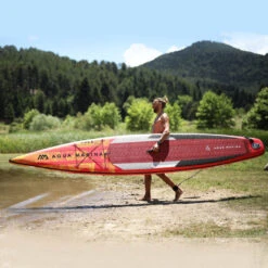 PADDLE GONFLABLE AQUA MARINA RACE 14.0 2023 -FANATIC || Starboard || JOBE Soldes Boutique paddle gonflable aqua marina race 140 2022 4