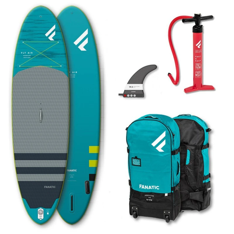 PADDLE GONFLABLE FANATIC FLY AIR 10.4 PREMIUM SAC + POMPE 3 PADDLE GONFLABLE FANATIC FLY AIR 10.4 PREMIUM SAC + POMPE