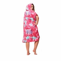 PONCHO AFTER BIG LEAVES BURNT PINK -FANATIC || Starboard || JOBE Soldes Boutique poncho after big leaves burnt pink 2