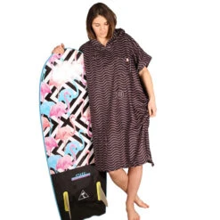 PONCHO AFTER ESSENTIAL WAVES NOIR TU -FANATIC || Starboard || JOBE Soldes Boutique poncho after essential waves noir tu 2