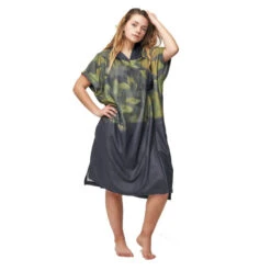 PONCHO AFTER MICROFIBER MILITARY GREEN -FANATIC || Starboard || JOBE Soldes Boutique poncho after microfiber military green 2