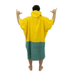 All-In PONCHO ALL IN BUMPY JAUNE/VERT -FANATIC || Starboard || JOBE Soldes Boutique poncho all in bumpy jaune vert 3