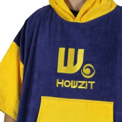 Poncho Howzit Bleu/jaune -FANATIC || Starboard || JOBE Soldes Boutique poncho howzit bleu jaune 6