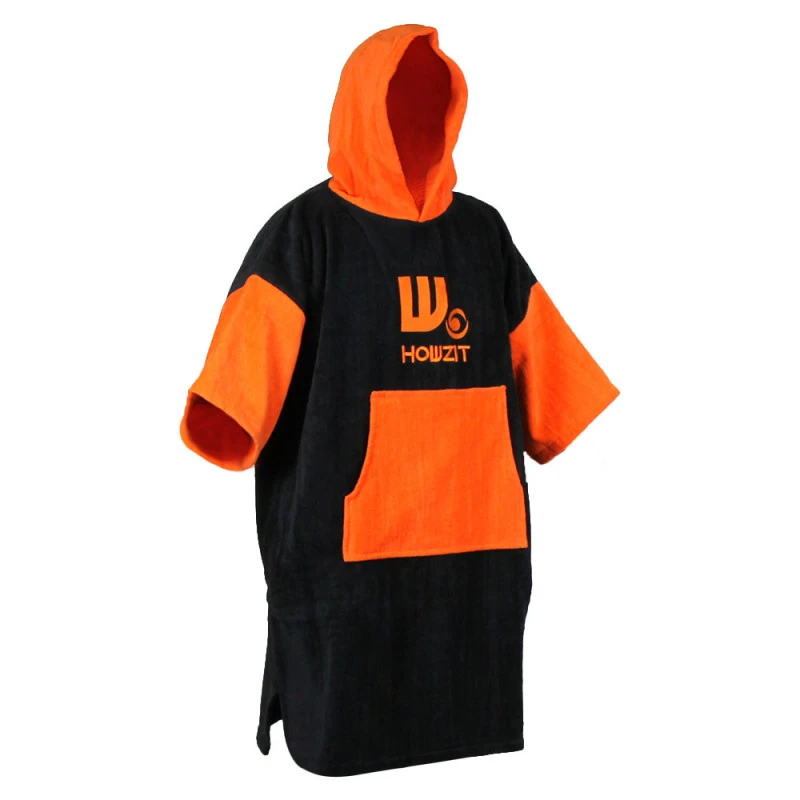 Poncho Howzit Noir/orange 4 Poncho Howzit Noir/orange – Image 2