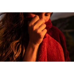 PONCHO PLAID AFTER ESSENTIAL SHERPA ROUGE TU -FANATIC || Starboard || JOBE Soldes Boutique poncho plaid after essential sherpa rouge tu 3