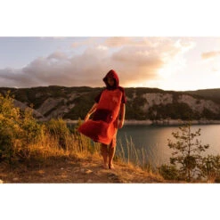 PONCHO PLAID AFTER ESSENTIAL SHERPA ROUGE TU -FANATIC || Starboard || JOBE Soldes Boutique poncho plaid after essential sherpa rouge tu 5